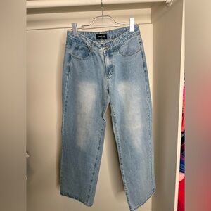White Fox Boutique Light Blue Straight Leg Jeans